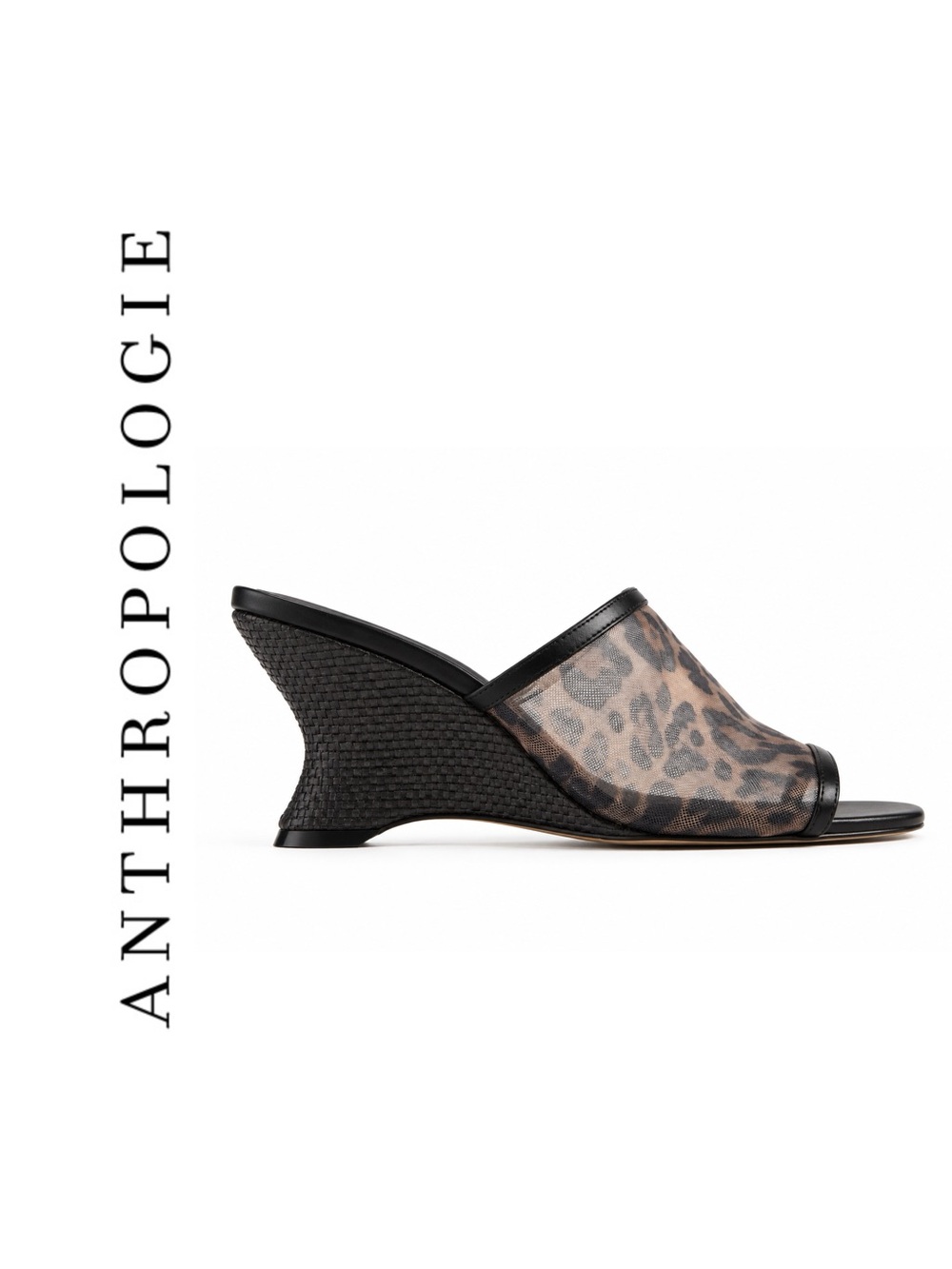Anthropologie Maeve Mesh Wedge Heels